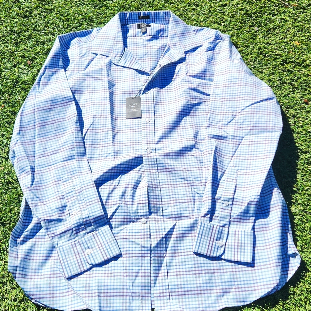 NWT Men's J Crew button down shirt 17.5 size